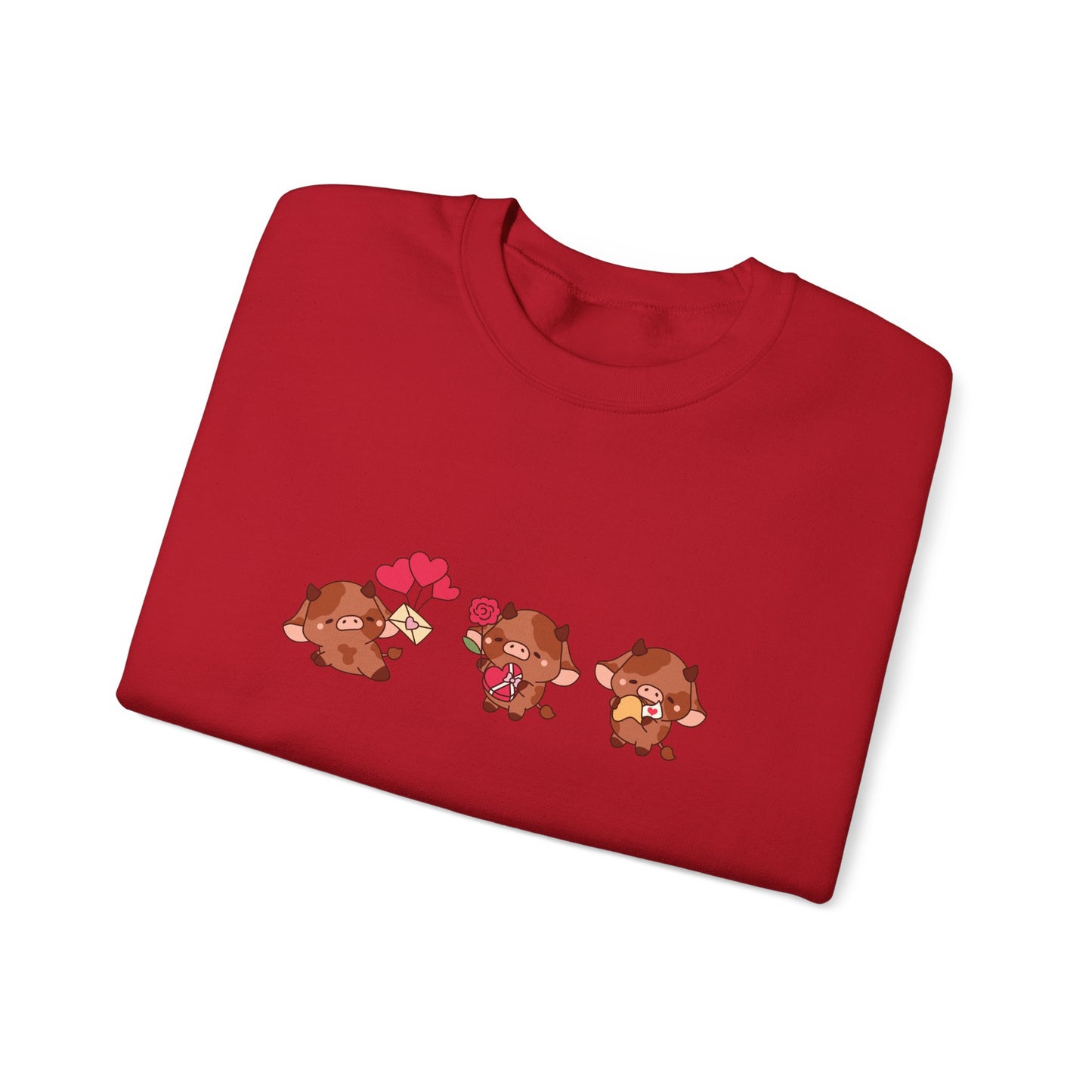 Valentine Cow Crewneck