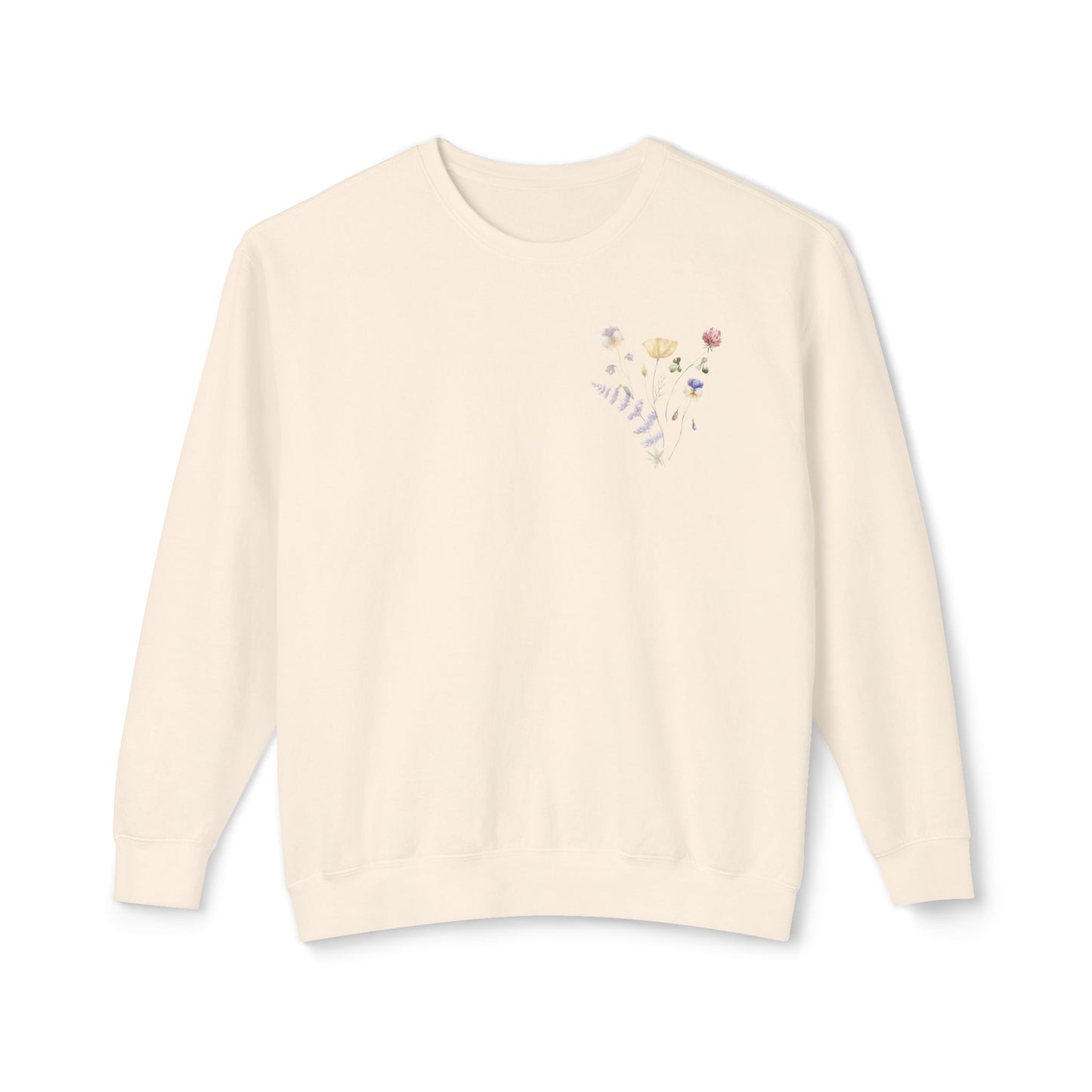 Floral Faith Lightweight Crewneck Sweatshirt
