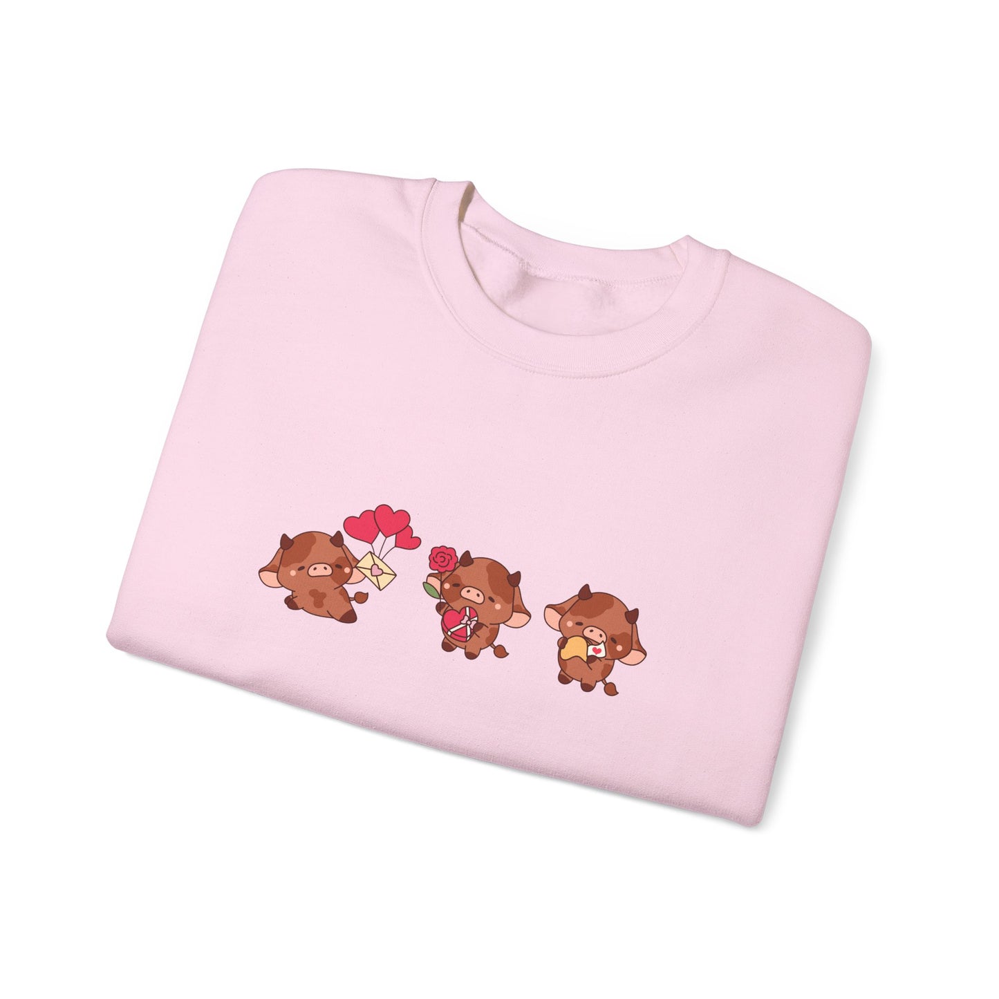 Valentine Cow Crewneck