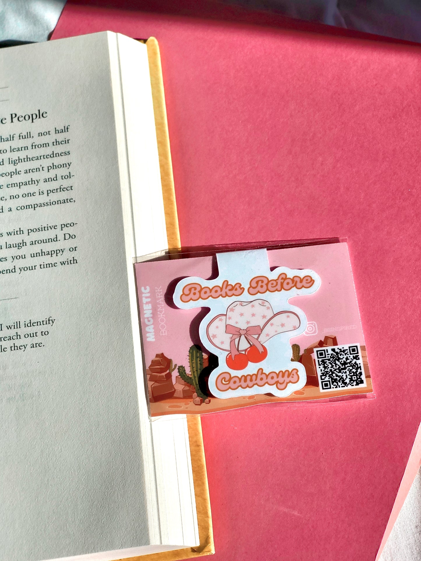 Books Before Cowboys Magnet Bookmark