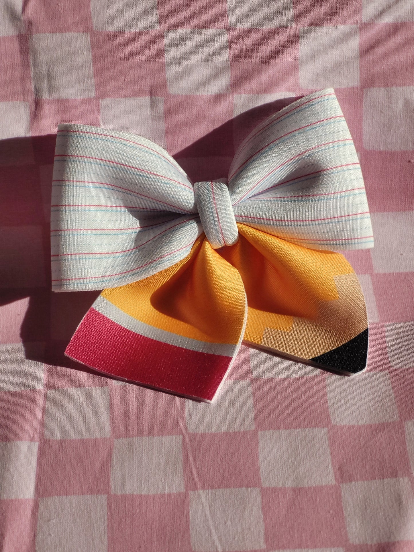 School Pencil Hair Bows Set of 2