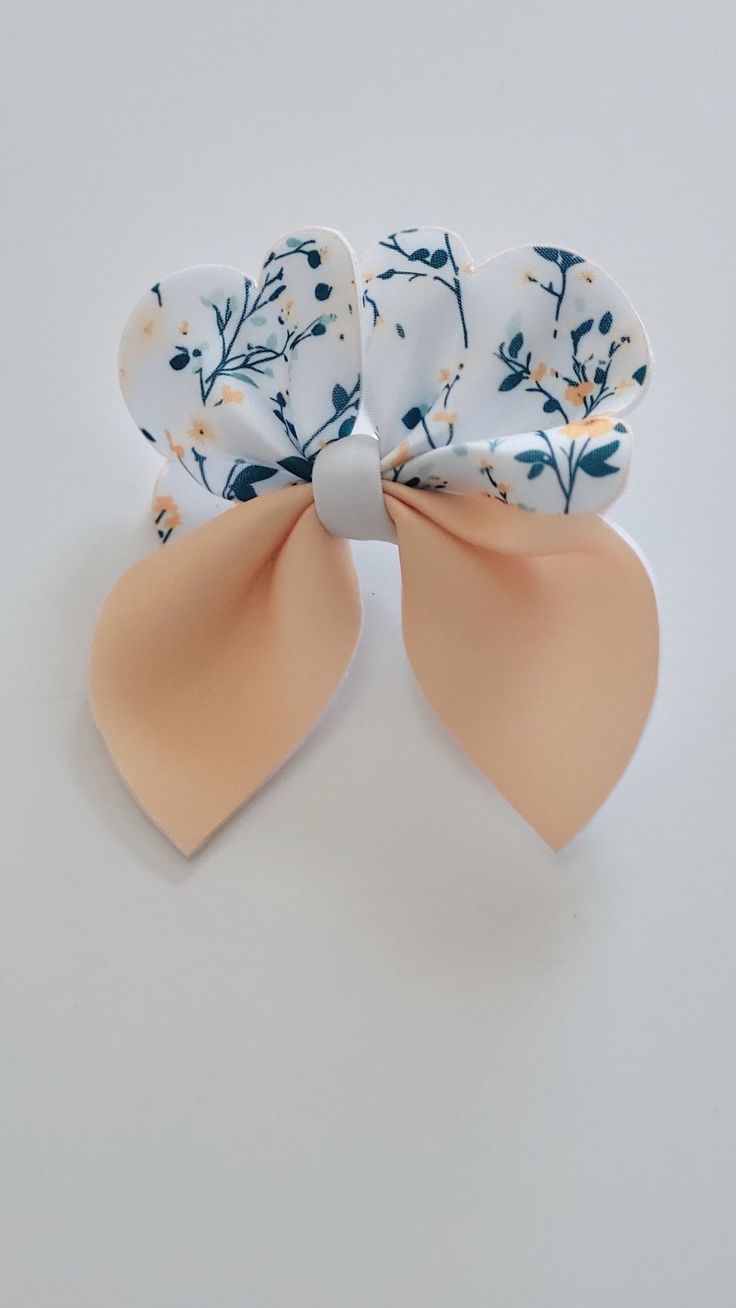 Pastel Yellow Floral Bow