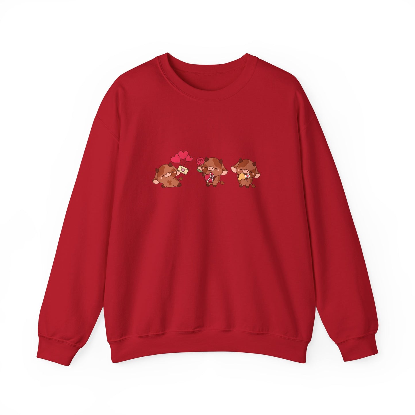 Valentine Cow Crewneck