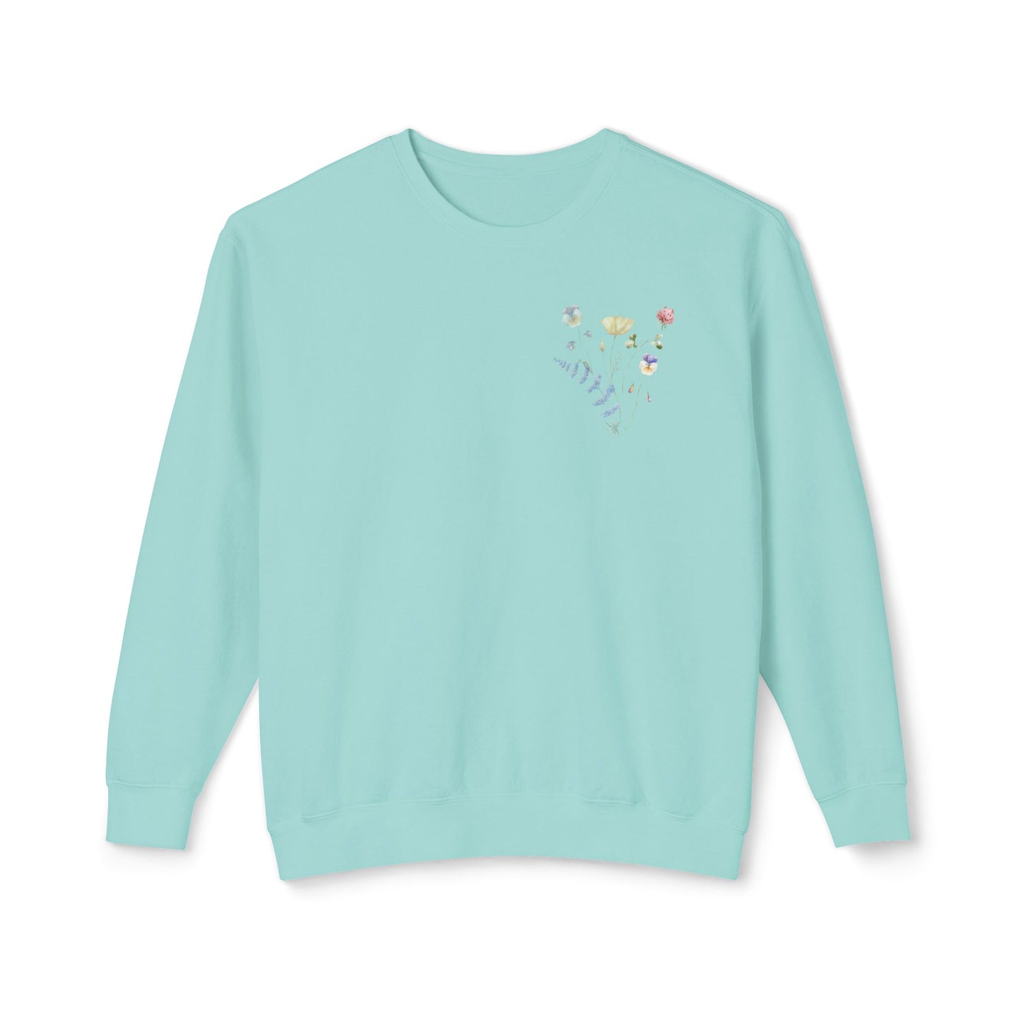 Floral Faith Lightweight Crewneck Sweatshirt