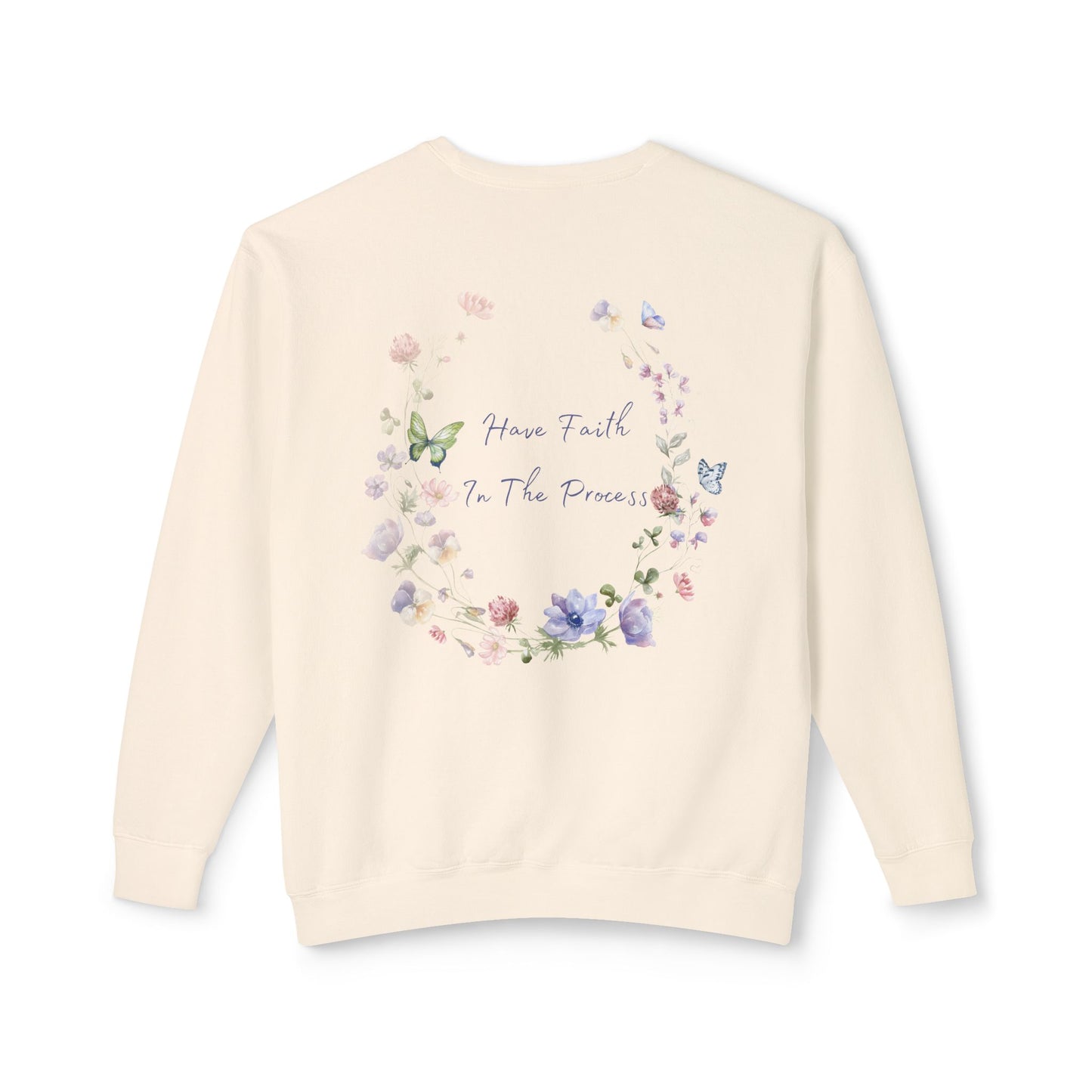 Floral Faith Lightweight Crewneck Sweatshirt