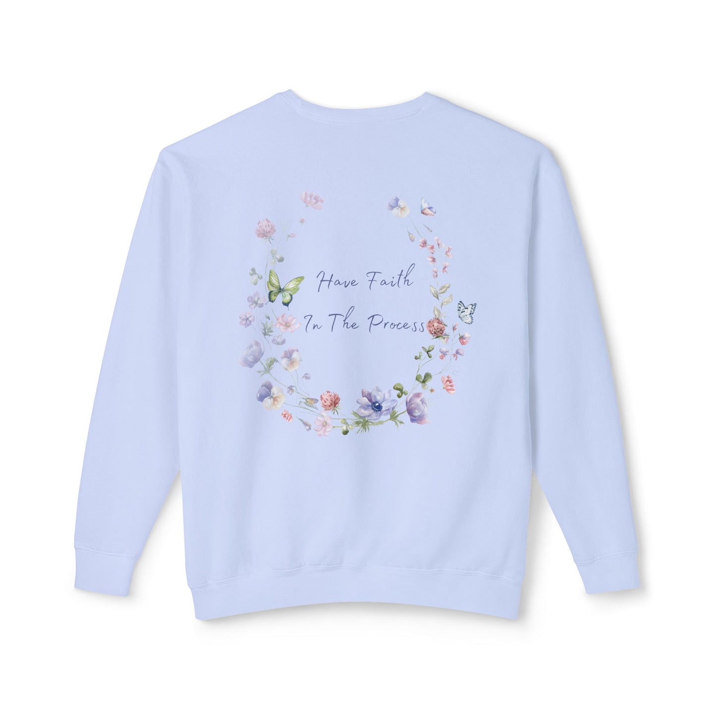 Floral Faith Lightweight Crewneck Sweatshirt
