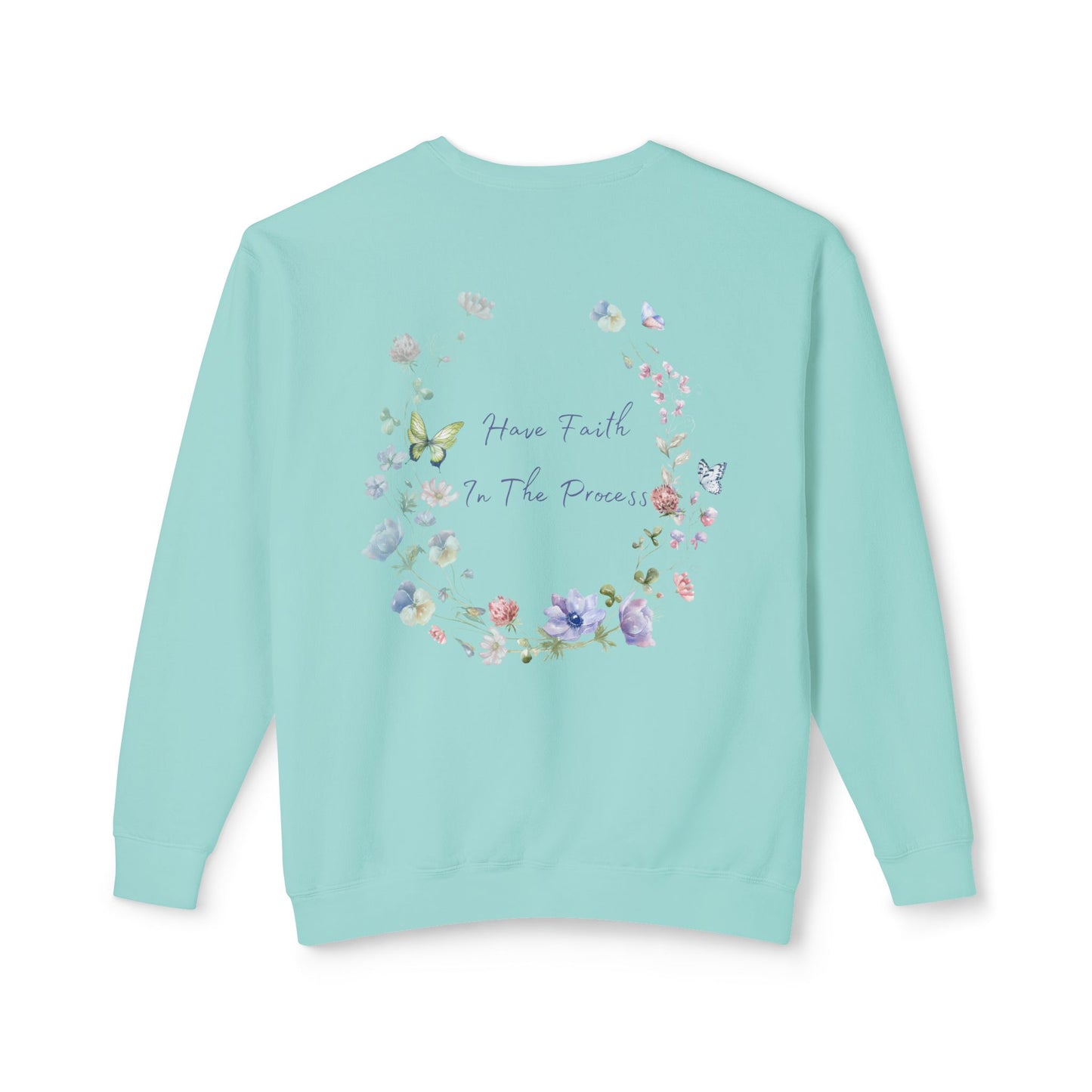 Floral Faith Lightweight Crewneck Sweatshirt