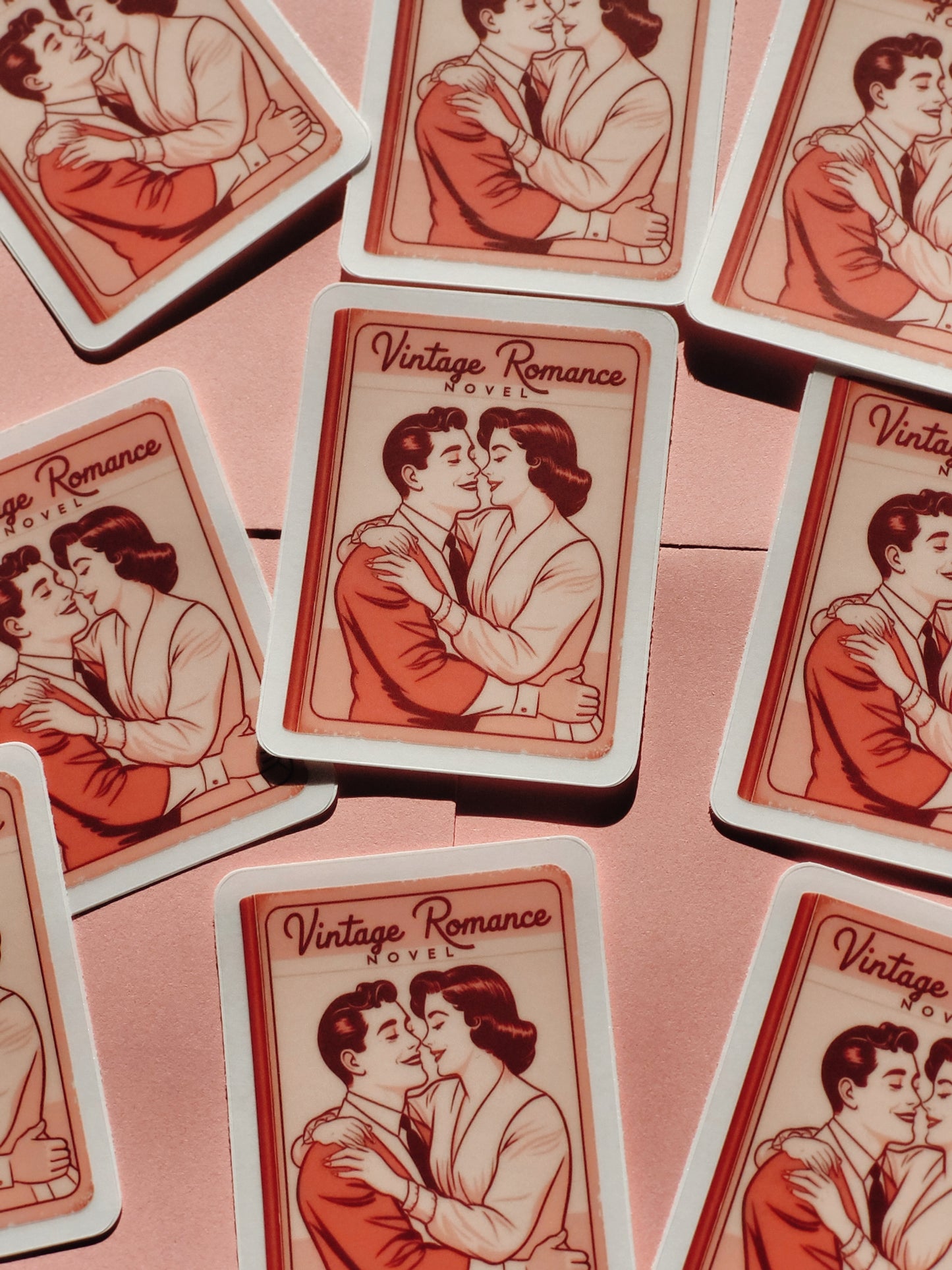 Vintage Romance Novel Vinyl Sticker