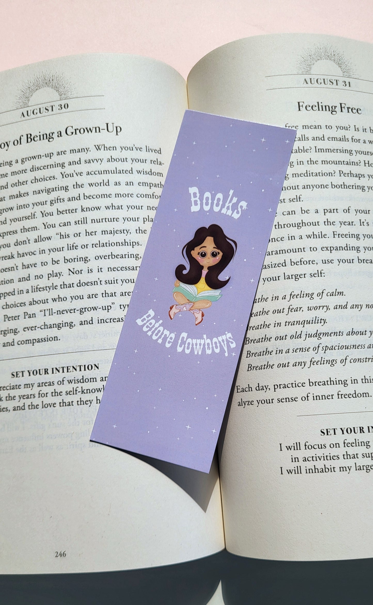 Books Before Cowboys Bookmark