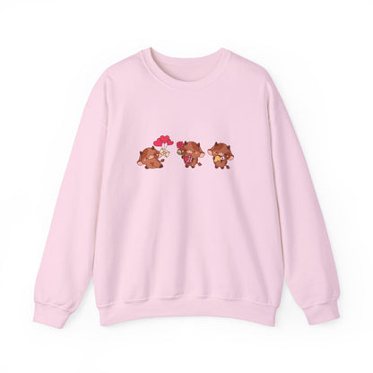 Valentine Cow Crewneck