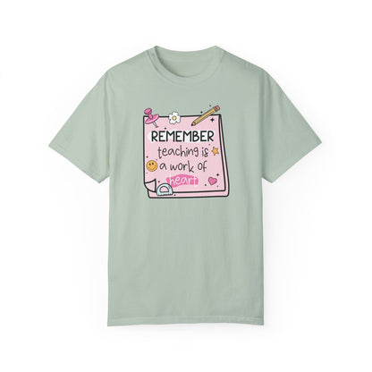Teaching Is A Work Of Heart Teacher T-shirt