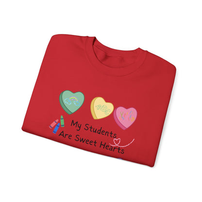 Valentine's Teacher Crewneck Sweatshirt