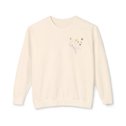 Floral Faith Lightweight Crewneck Sweatshirt