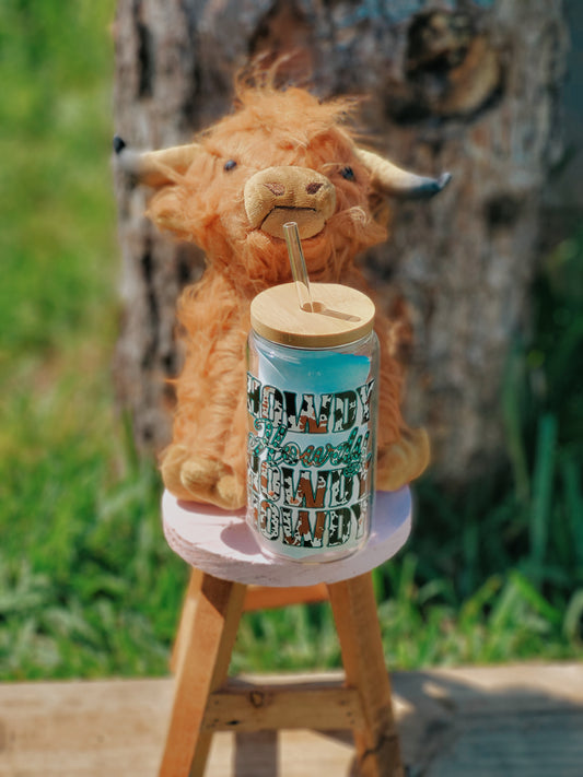 Highland Cow Plushie and Cup Gift Set