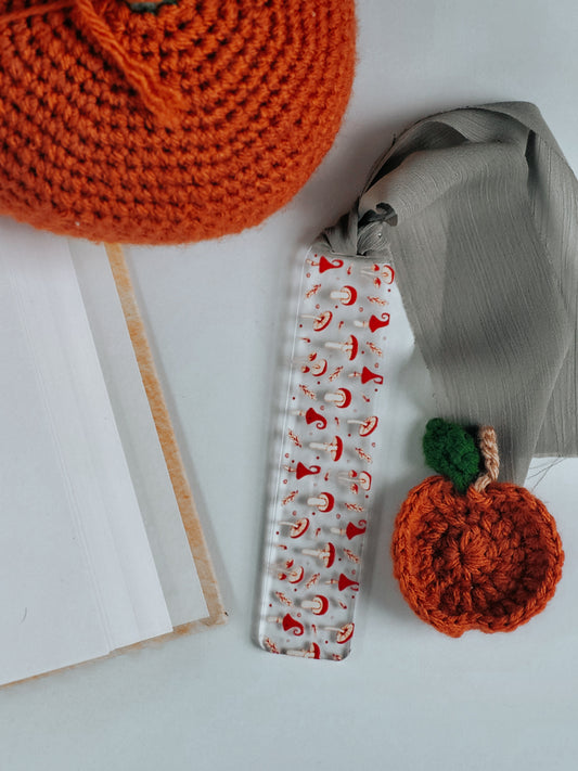 Red Mushroom Acrylic Bookmark