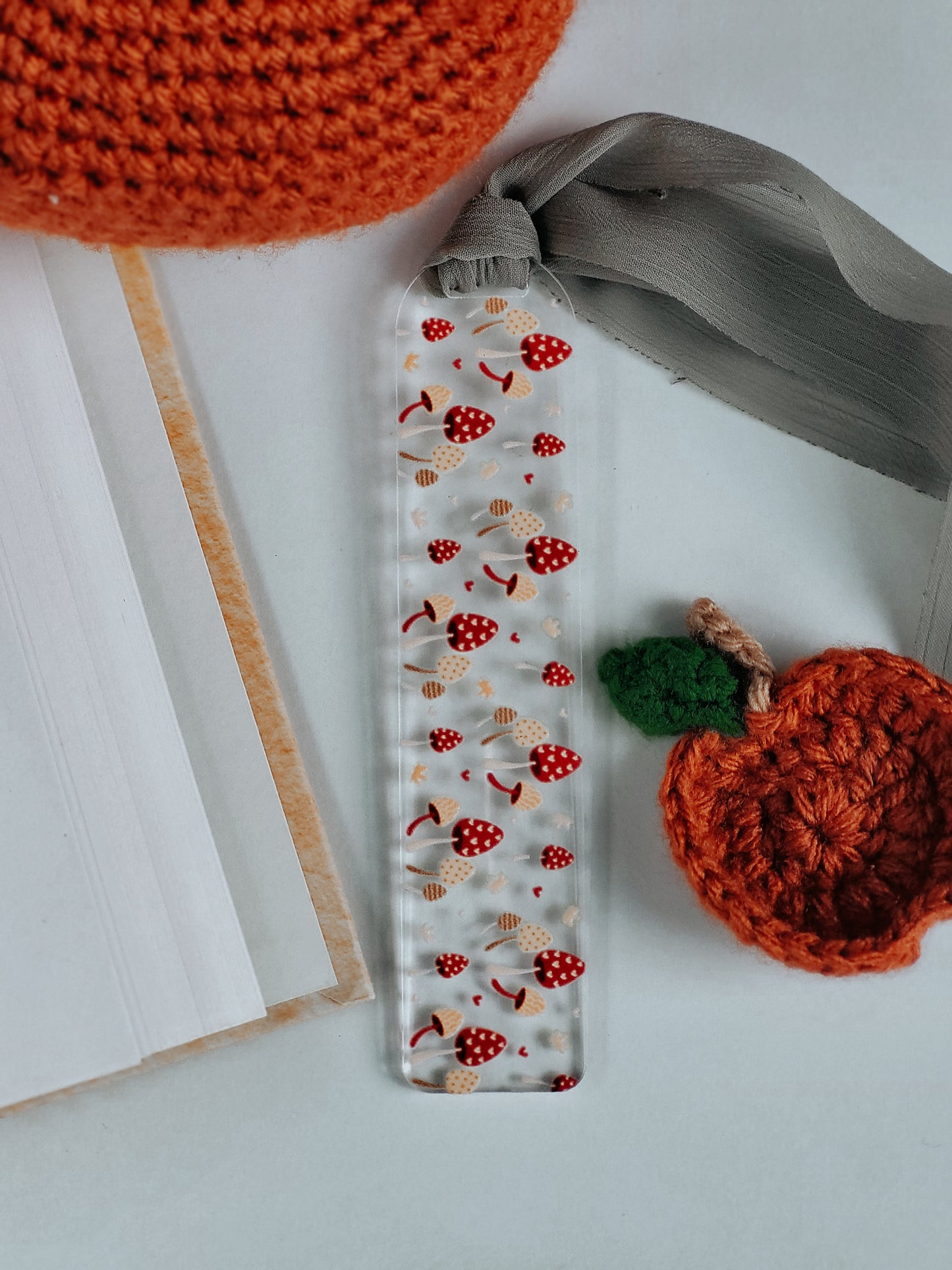 Cute Mushroom Acrylic Bookmark