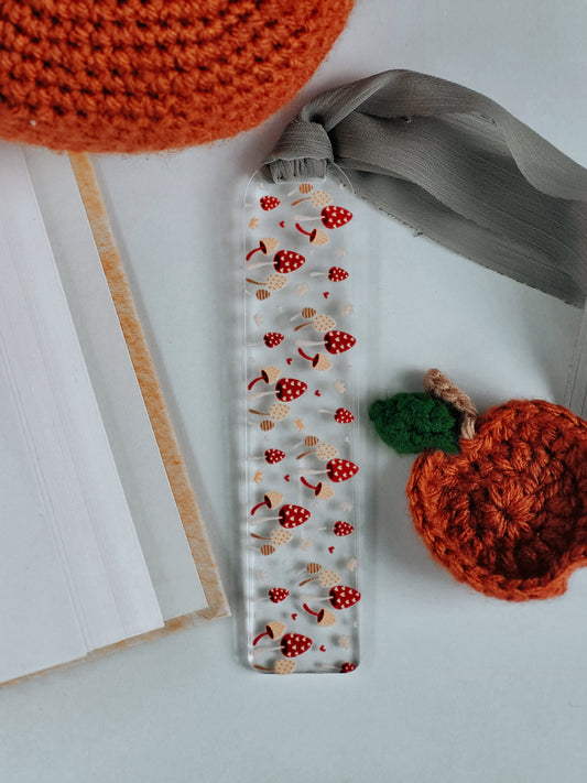 Cute Mushroom Acrylic Bookmark