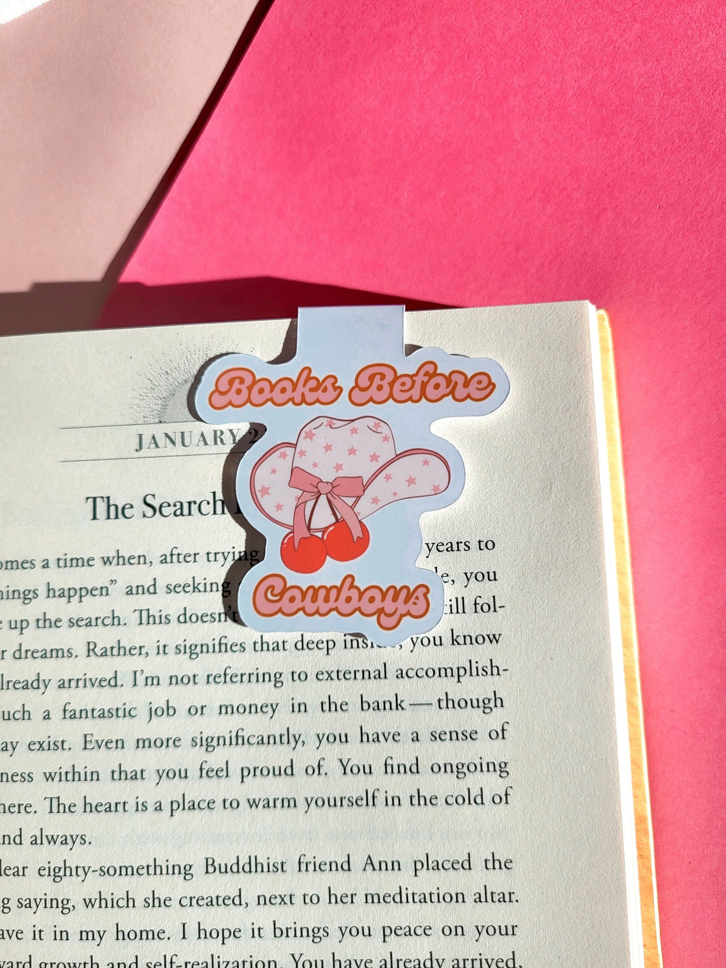 Books Before Cowboys Magnet Bookmark