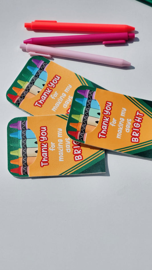 Leather Crayon Box For Gift Cards