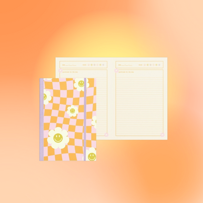 Checkered Daisy Gratitude Journal