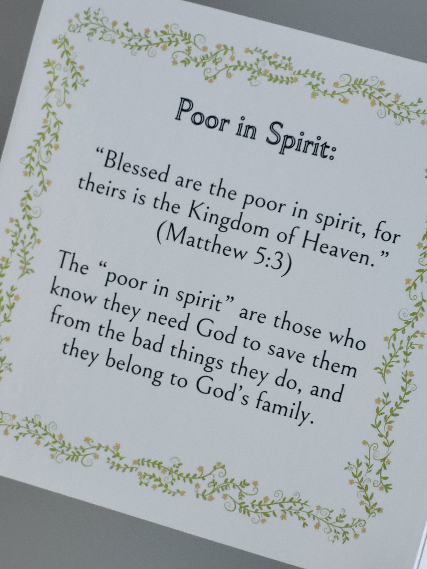 Children's Book of Beatitudes