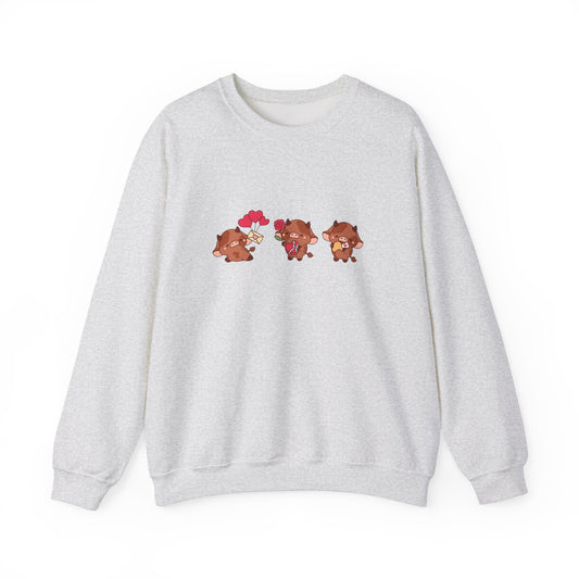 Valentine Cow Crewneck