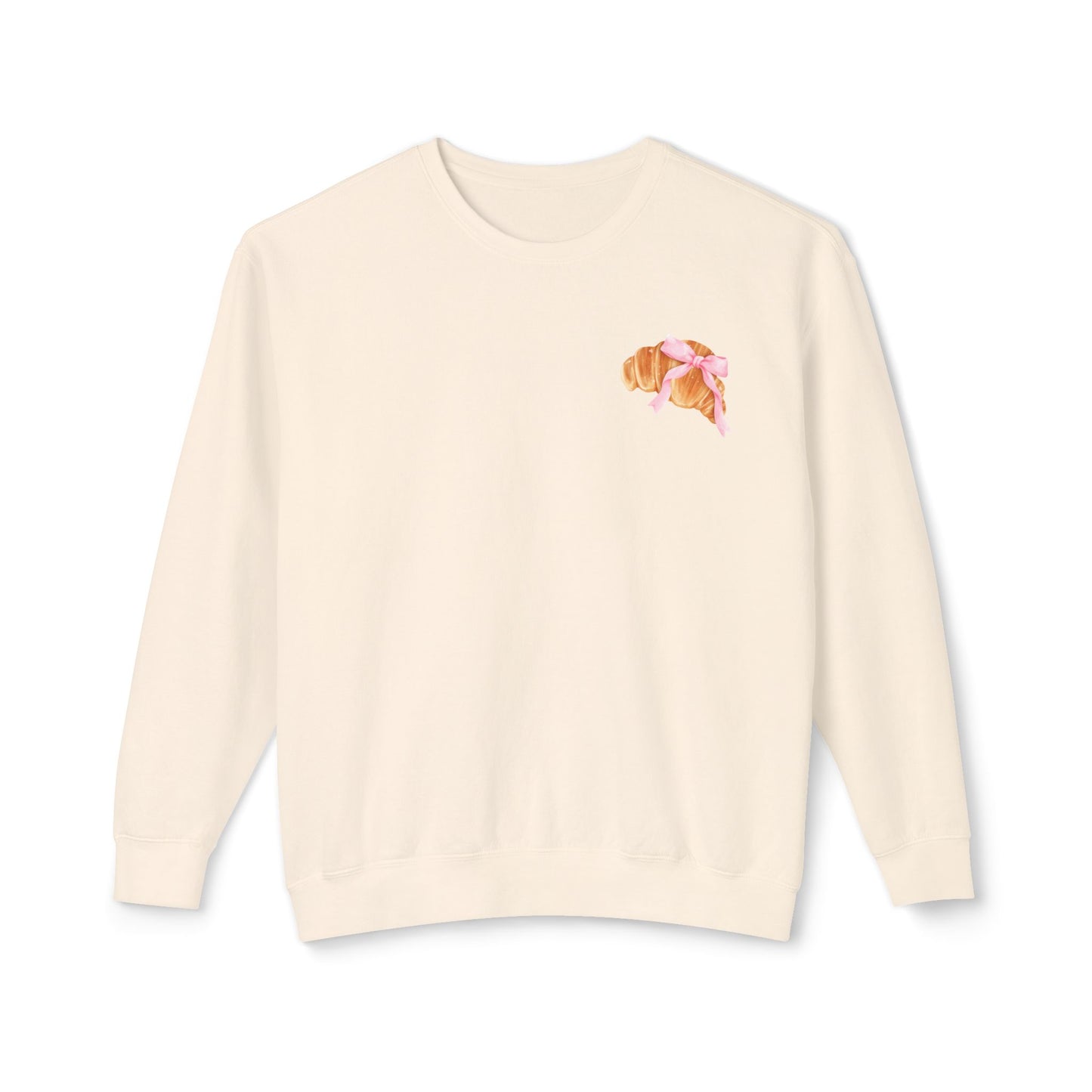 Faithful Quote and Croissants Crewneck