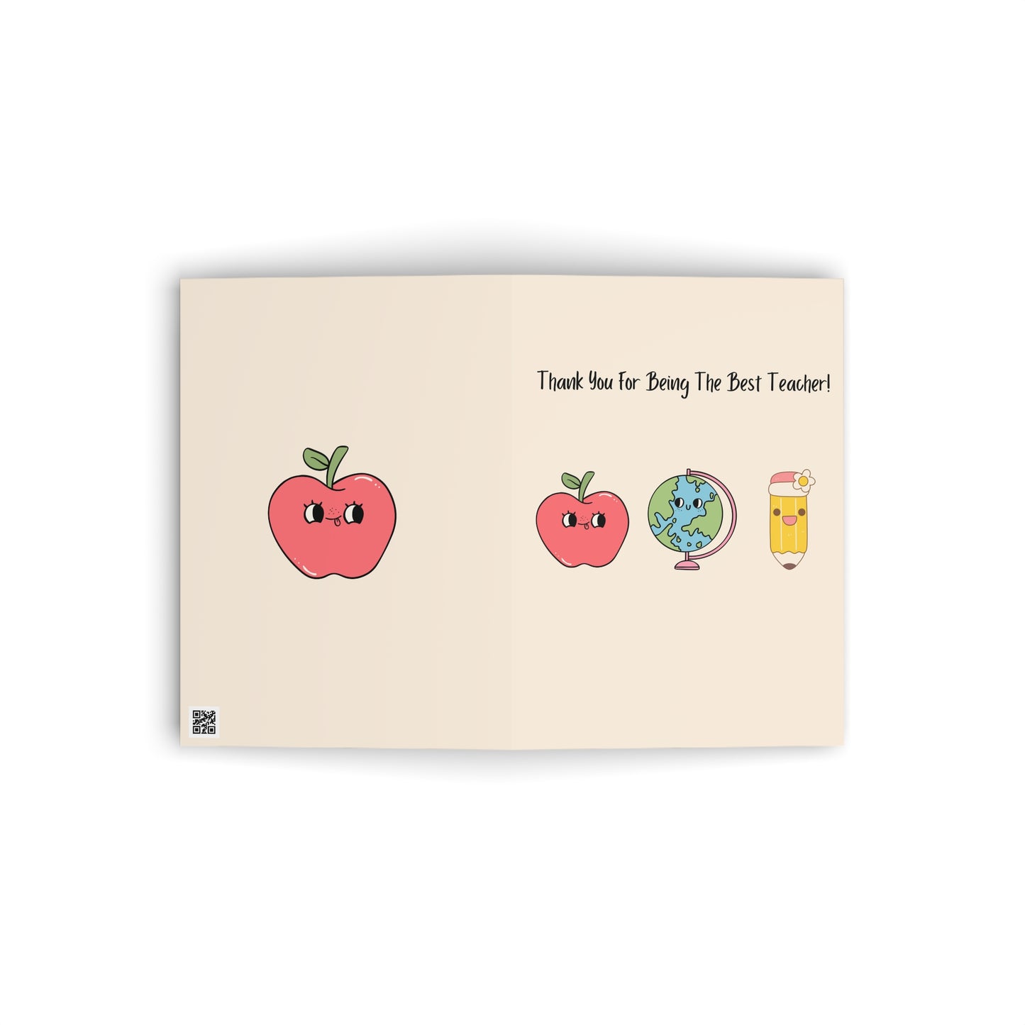 Cute Teacher Appreciation Greeting Cards | Thank You Gift