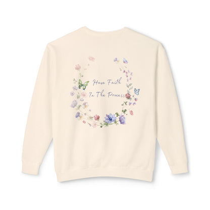 Floral Faith Lightweight Crewneck Sweatshirt