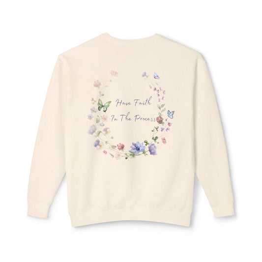 Floral Faith Lightweight Crewneck Sweatshirt