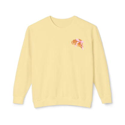 Faithful Quote and Croissants Crewneck