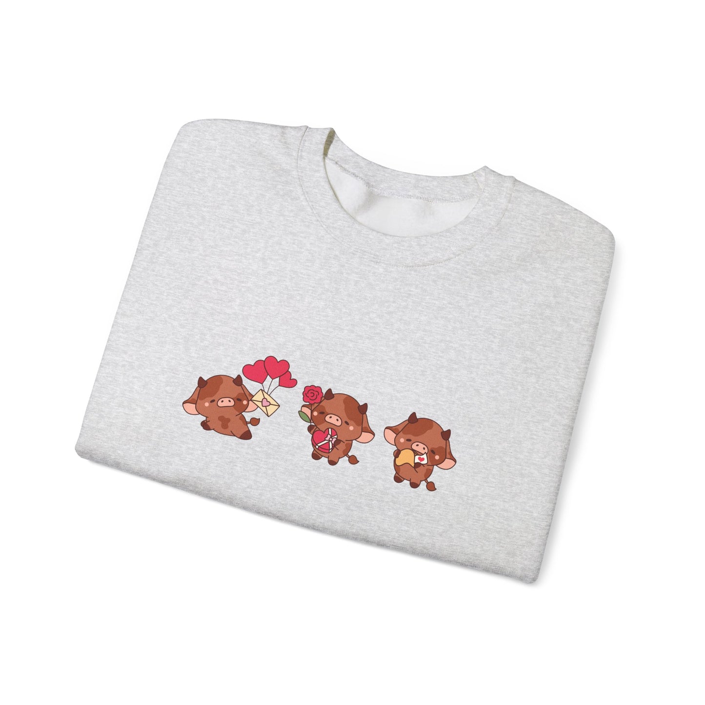 Valentine Cow Crewneck