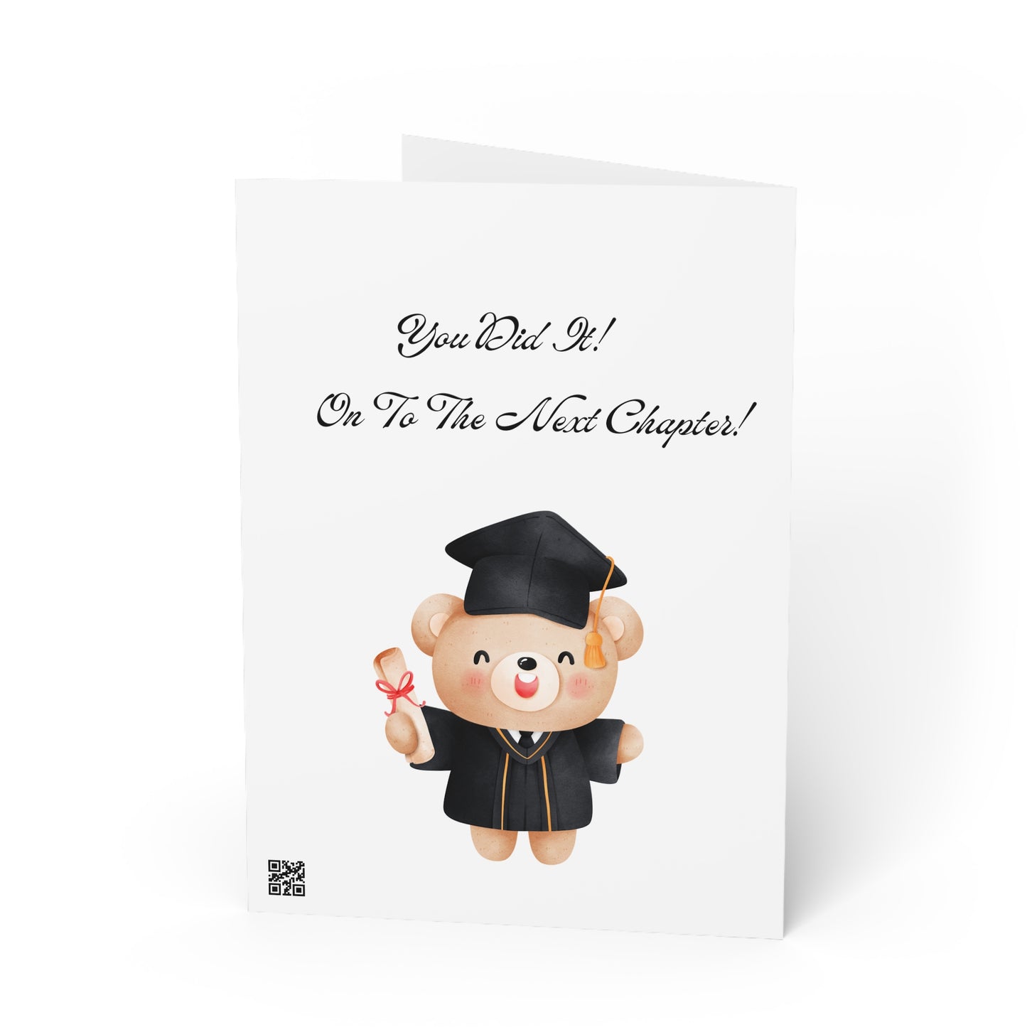 Graduation Greeting Cards Set - Celebratory Bear Designs for Grad Success