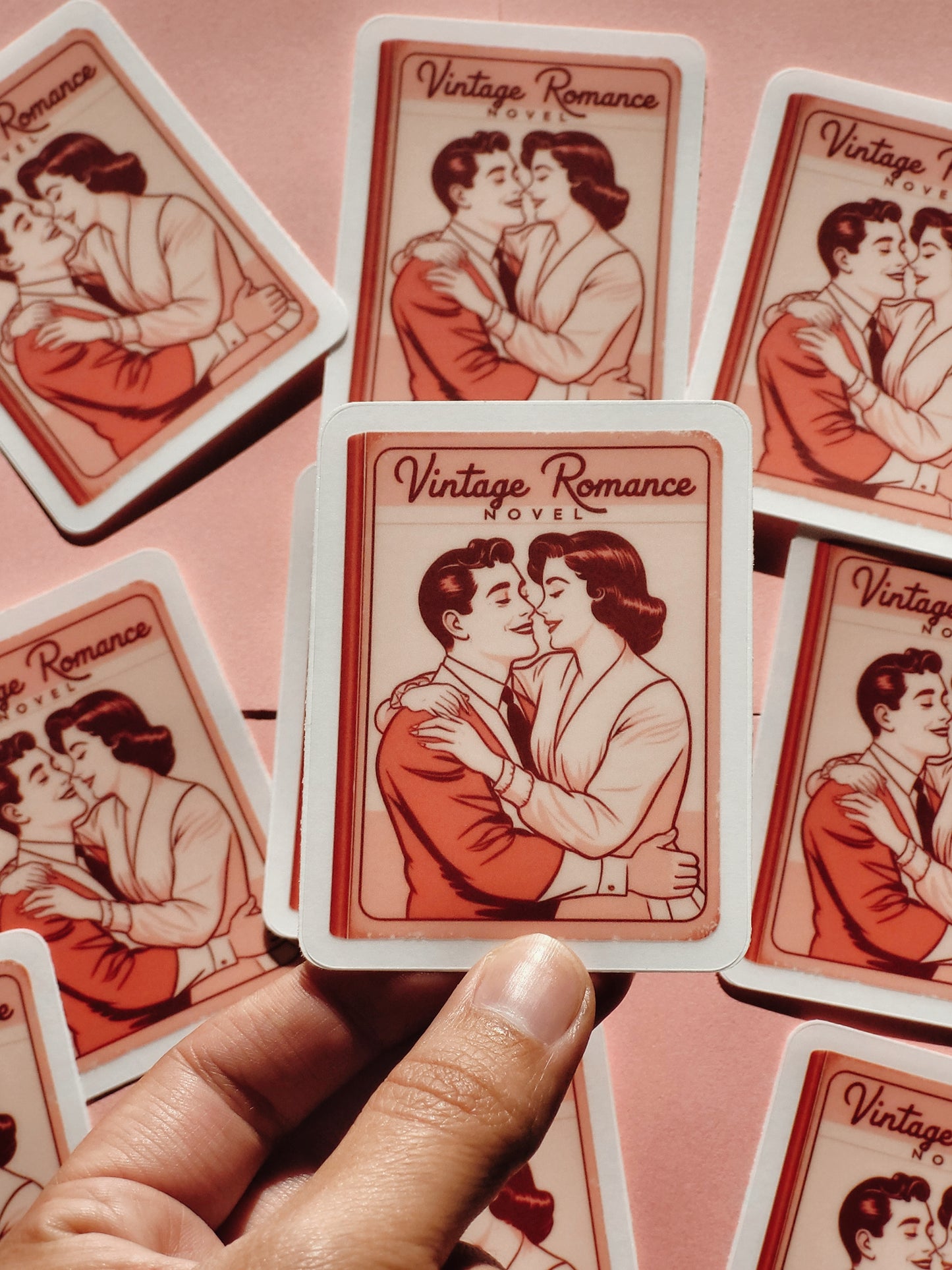 Vintage Romance Novel Vinyl Sticker