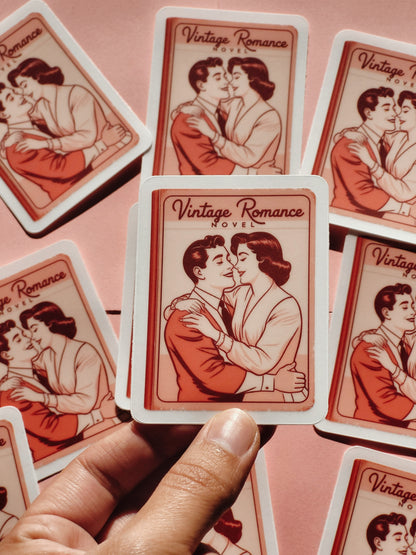 Vintage Romance Novel Vinyl Sticker