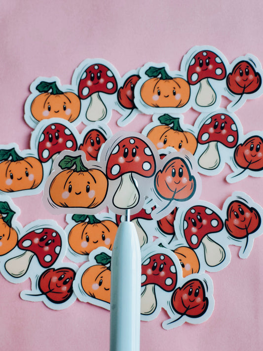 Kawaii Fall Trio Sticker