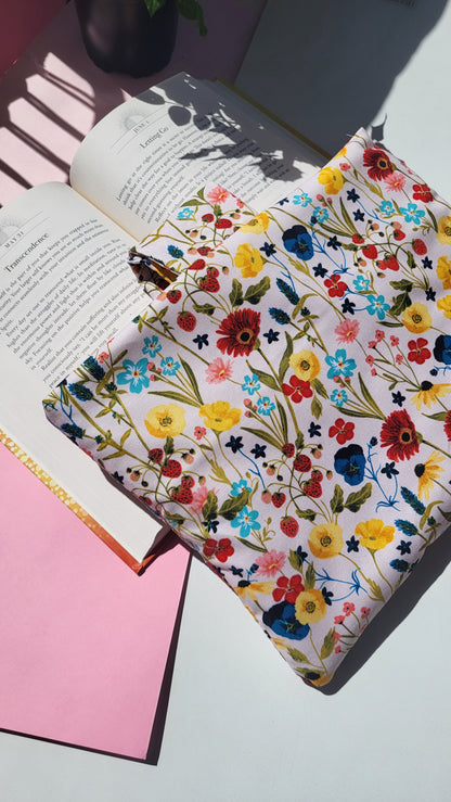 Blush Wildflower Booksleeve Bow Tie Booksleeve