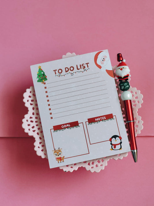 Christmas To Do List Notepad