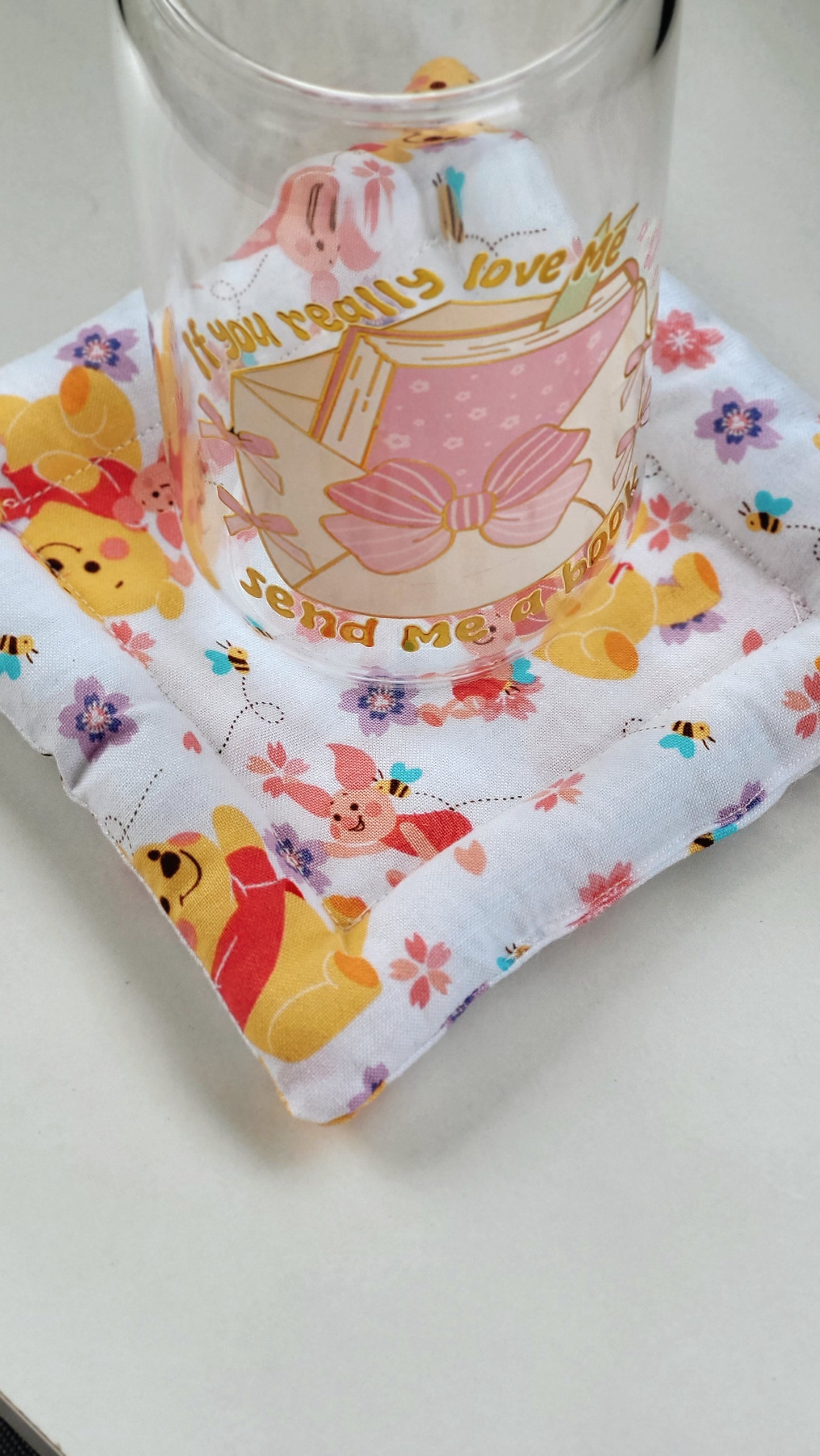 Honey Bear Pattern Cloud Coaster