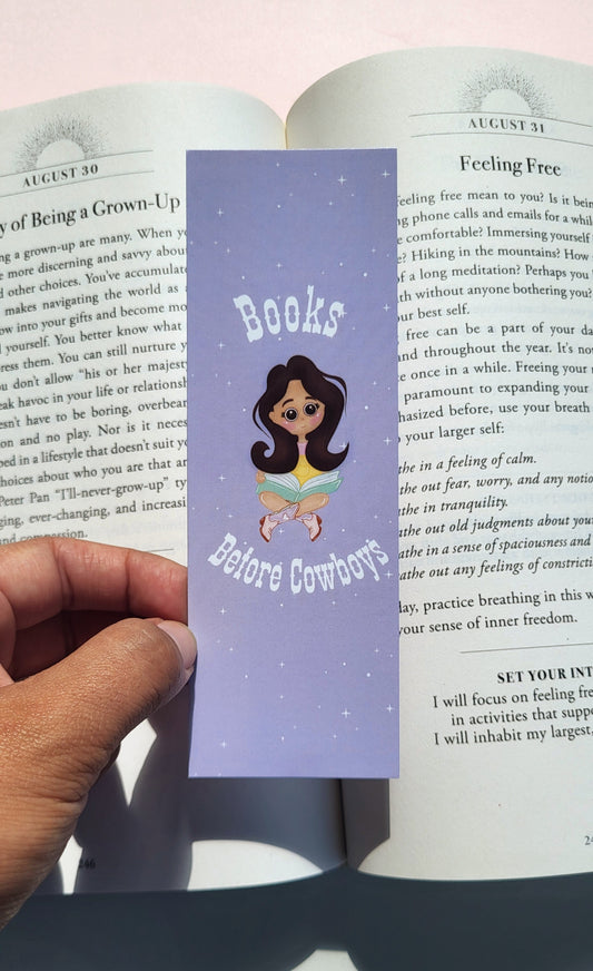 Books Before Cowboys Bookmark