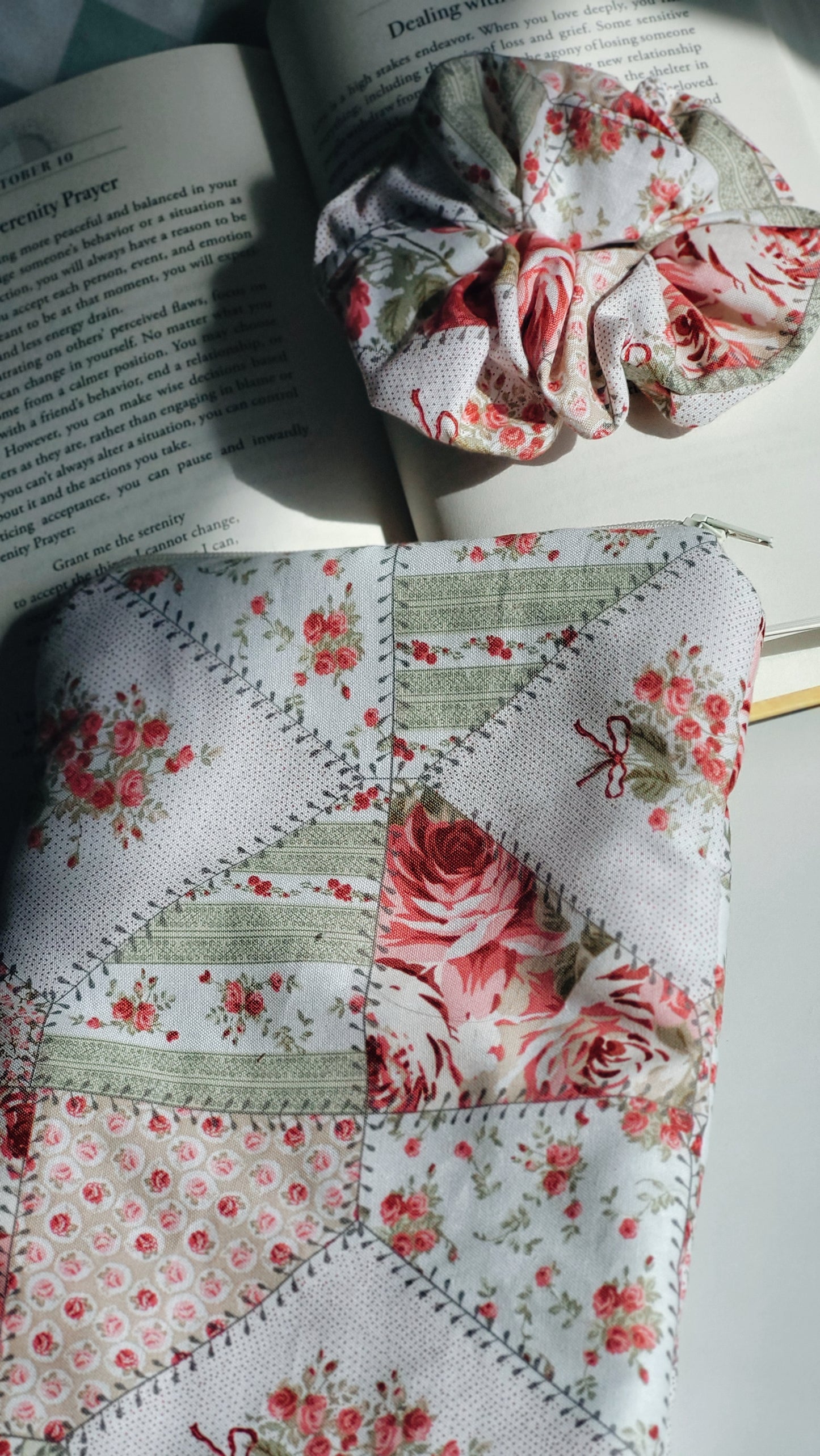 Read Rose's Patched Booksleeve and Hair Scrunchie Set