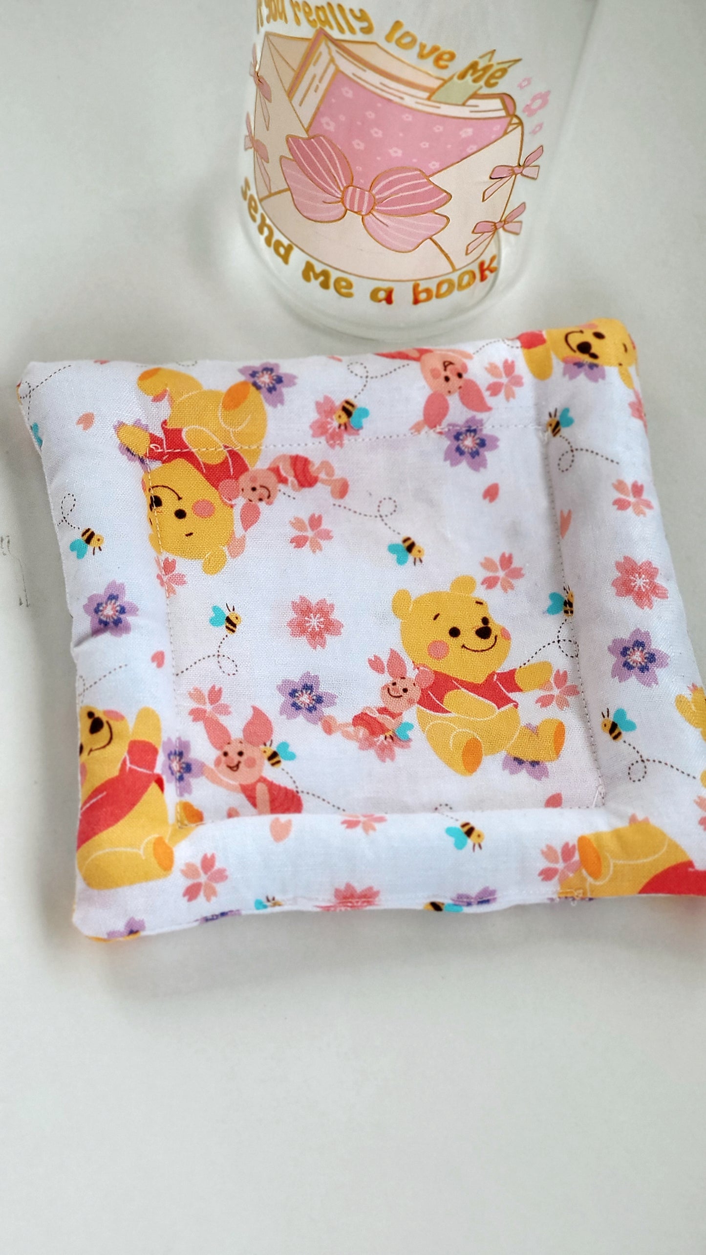 Honey Bear Pattern Cloud Coaster