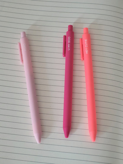 Be Mine Jotter Gel Pens