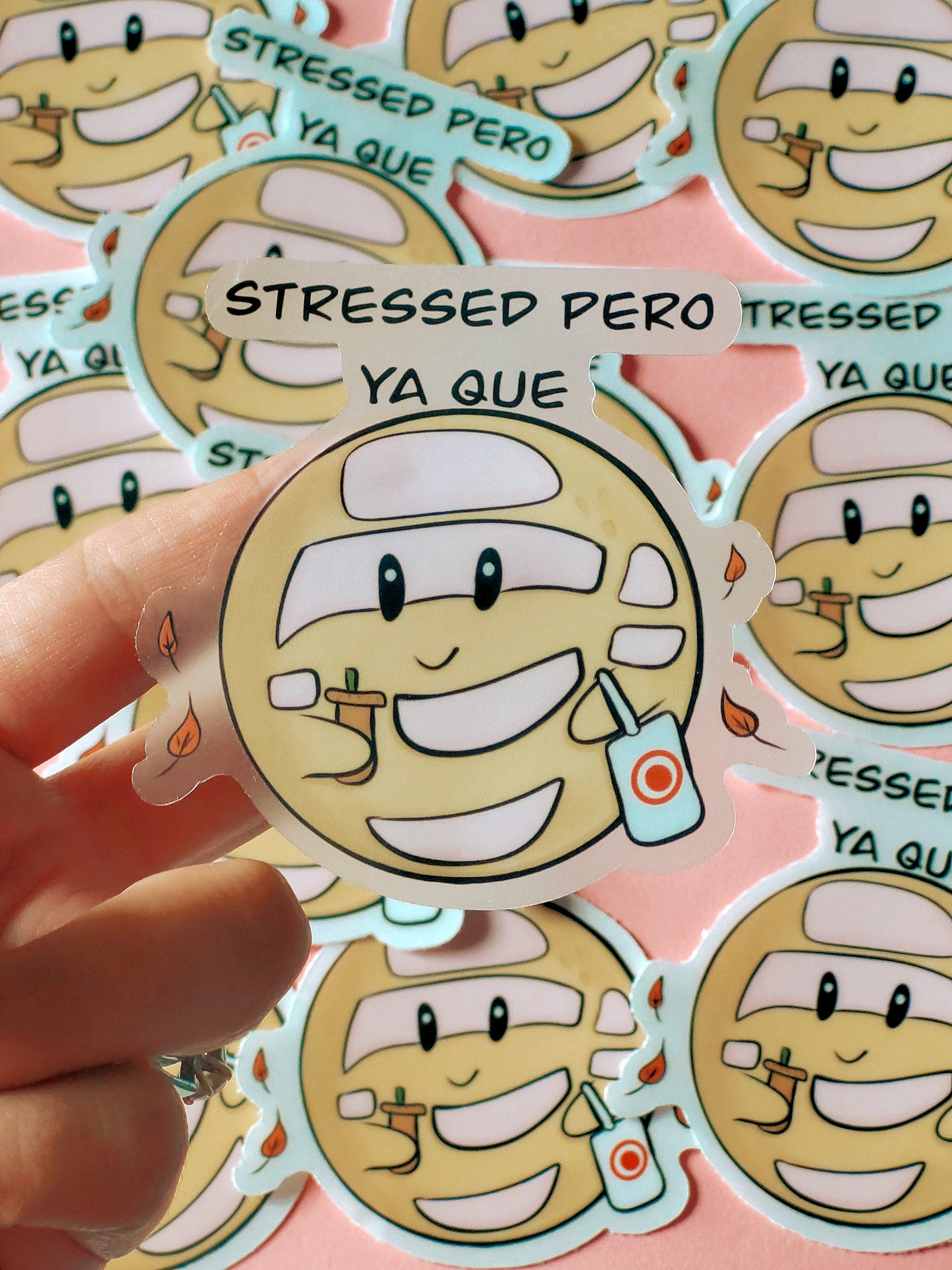 Stressed Pan Dulce Concha Sticker