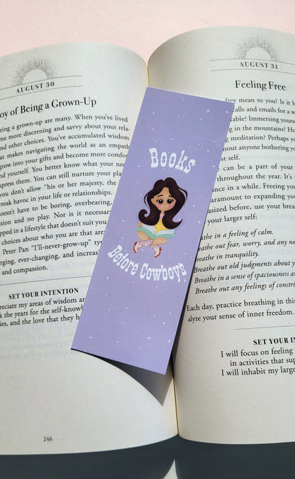 Books Before Cowboys Bookmark