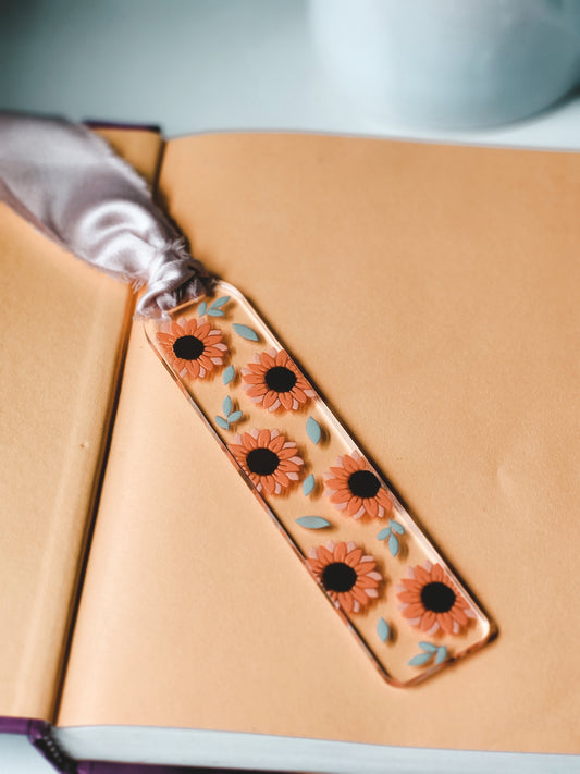 Sunflower Acrylic Bookmark