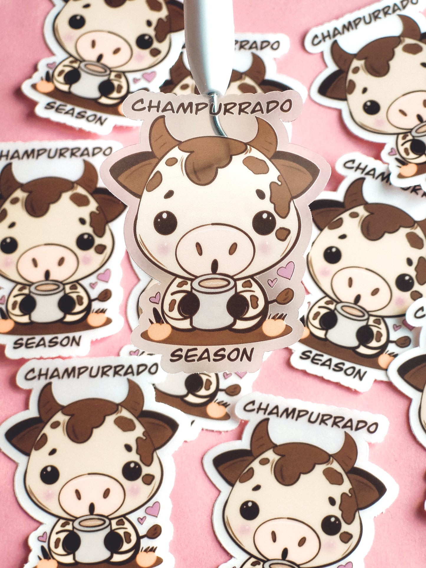 Champurrado Season Cow Sticker