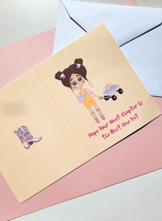 Bookish Birthday Card