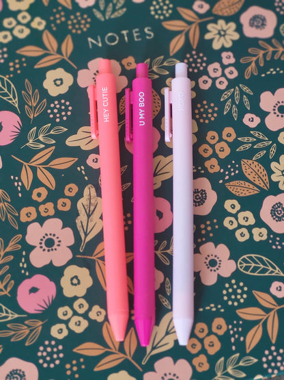 Be Mine Jotter Gel Pens