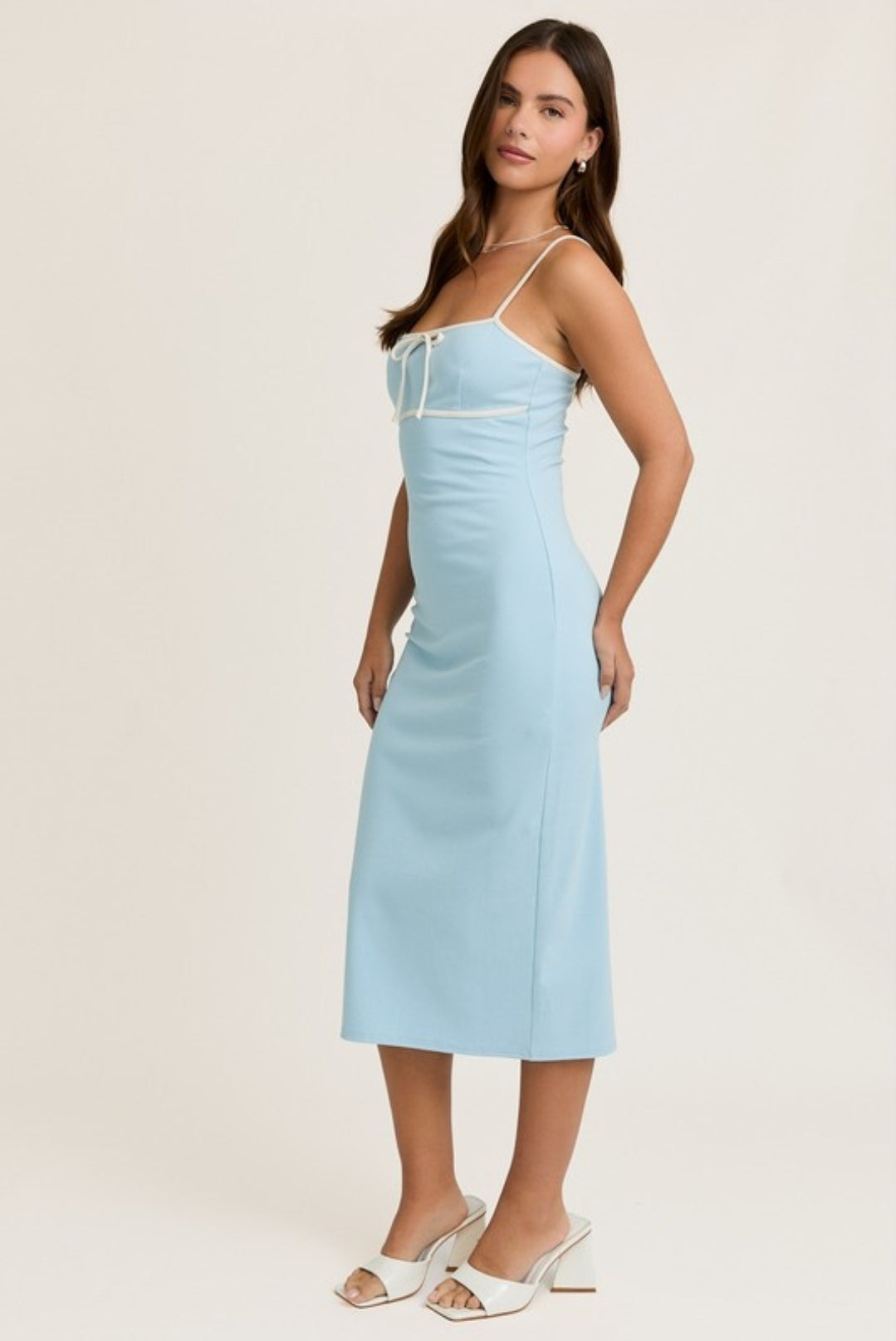Cloud Light Blue Midi Dress